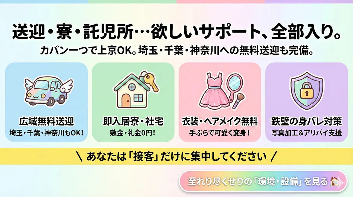 環境・サポート：あなたがストレスなく輝くための、最高のステージを用意しました