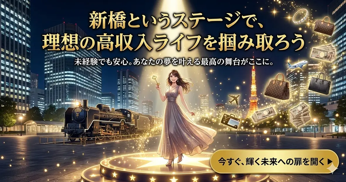 新橋というステージで、理想の高収入ライフを掴み取ろう