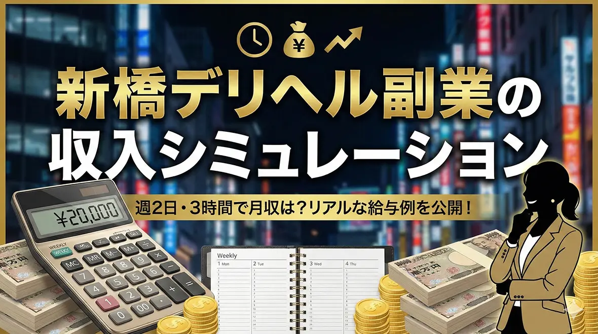 _新橋デリヘル副業の収入シミュレーション